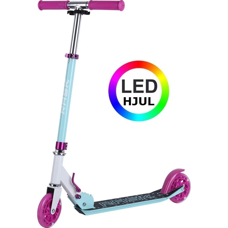 RASK Løbehjul Mint 120 mm med LED-lys til børn