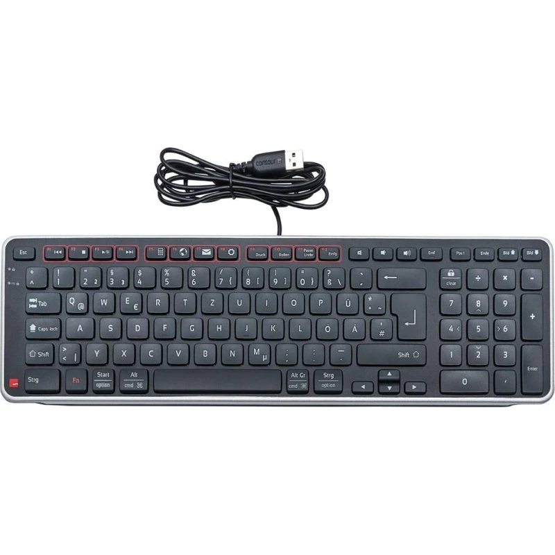 Contour Design Balance Keyboard - Tysk QWERTZ, Kablet