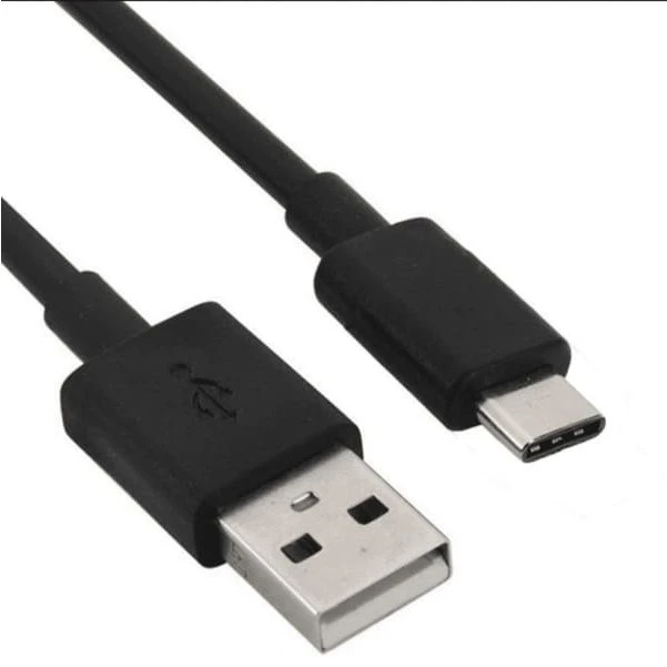 USB-A til USB-C Kabel - 2 Meter - Sort