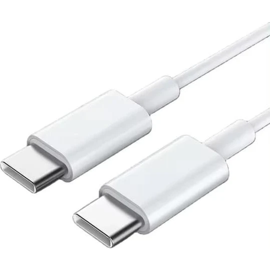 USB-C til USB-C Hurtigoplader Kabel - 1m - 25W - Hvid