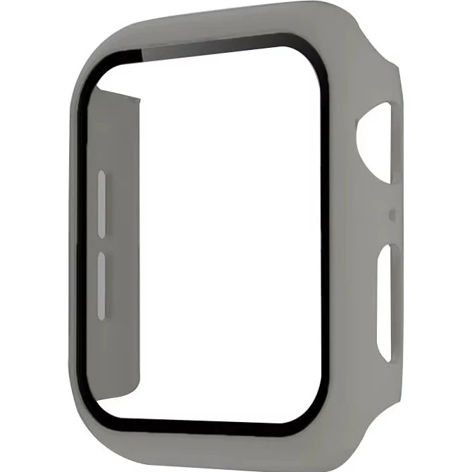 Apple Watch 40mm 2-i-1 Stødabsorberende Etui & Hærdet Glas - Grå