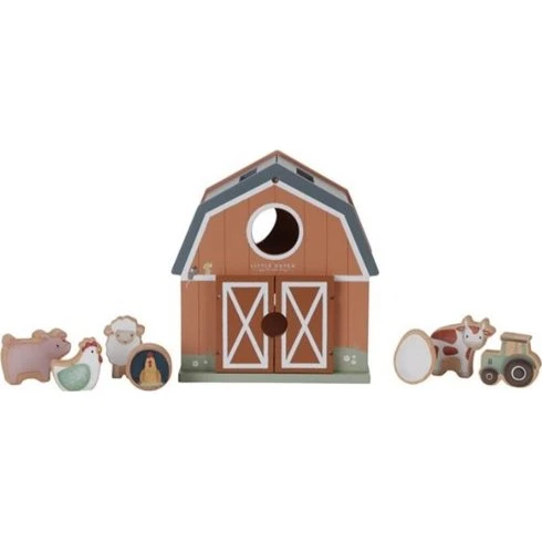 Little Dutch Little Farm Puttekasse - Træ puttekasse med bondegårdsdyr