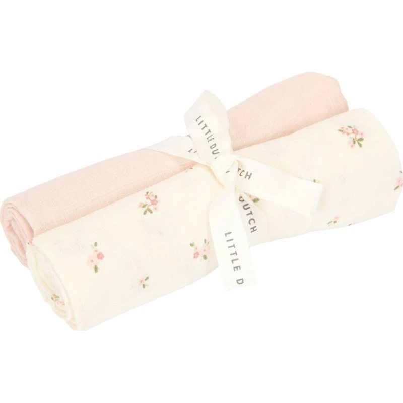 Little Dutch Stofbleer 2-pak, Fairy Blossom & Blossom (Øko. muslin)