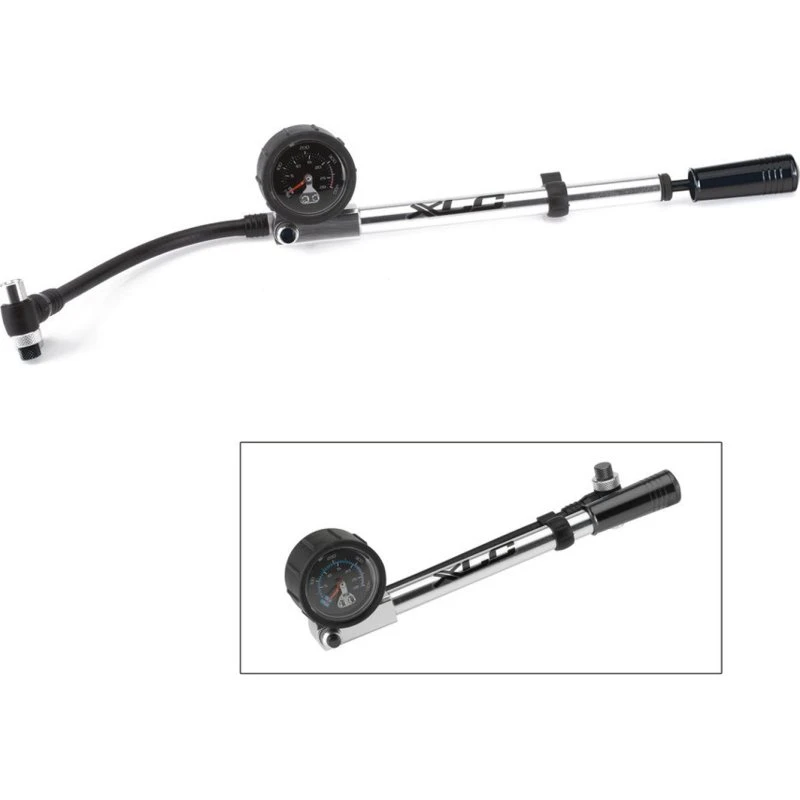 XLC HighAir Pro PU-H03 gaffelpumpe, sort, op til 28 bar