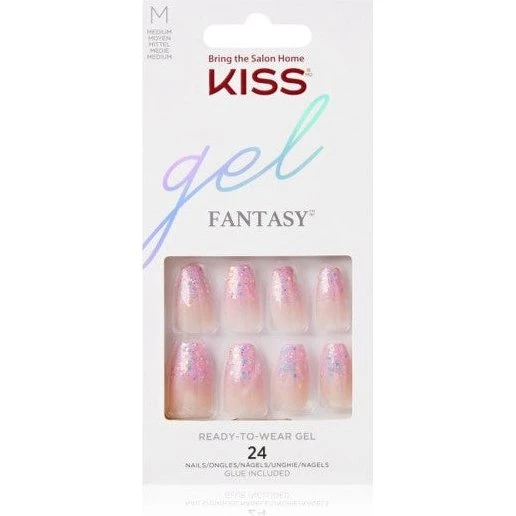 KISS Gel Fantasy Ready to Wear Kunstige Negle Winter Sparks 24 stk.