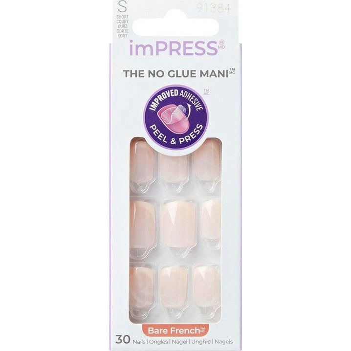 KISS imPRESS Kunstige negle uden lim, 30 stk.
