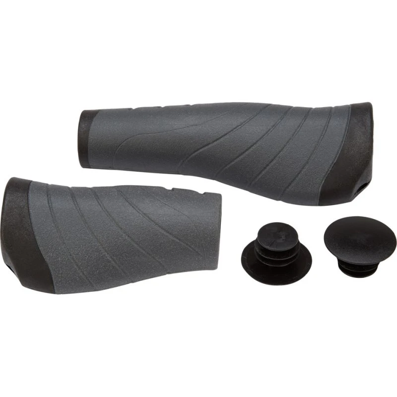 XLC Ergonomiske håndtag sæt 135/92 mm sort/grå