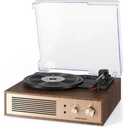 Crosley Miles Pladespiller - Valnød