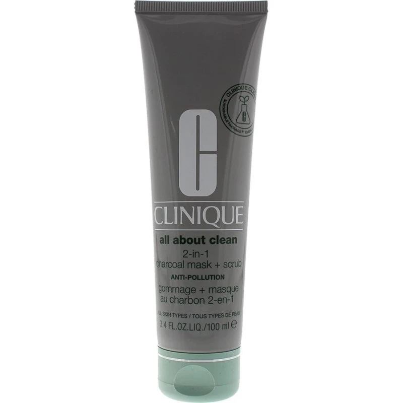 Clinique All About Clean 2-i-1 Charcoal Mask + Scrub 100 ml