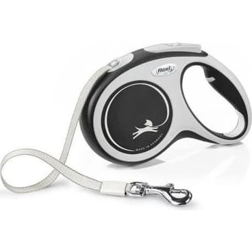FLEXI New Comfort automatisk hundesnor L 8 m, sort