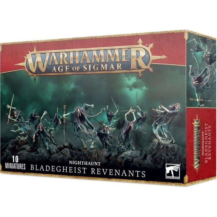 Nighthaunt Bladegheist Revenants - 10 stk. miniaturefigurer