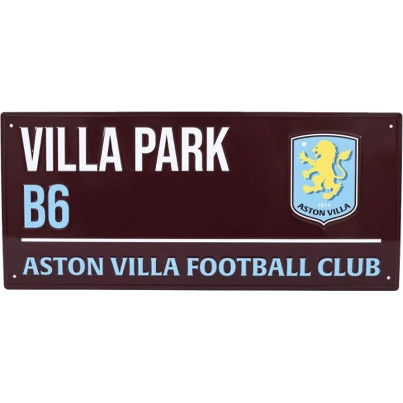 Aston Villa FC Villa Park Metal Skilt - 40x18 cm