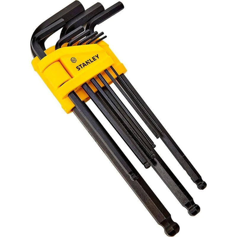Stanley unbrakonøgle sæt 1,5-10 mm ball point (9 dele)