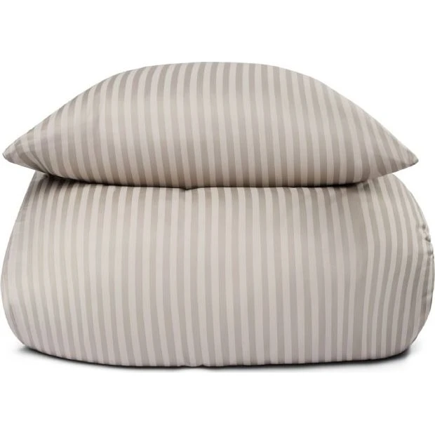 Borg Living Junior sengetøj 100x140 cm - 100% bomuldssatin, sand