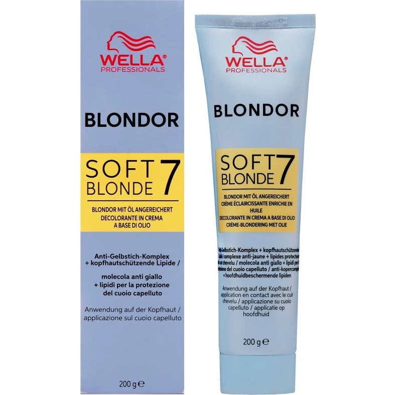 Wella Blondor Soft Blonde 7 Hårblegecreme 200g