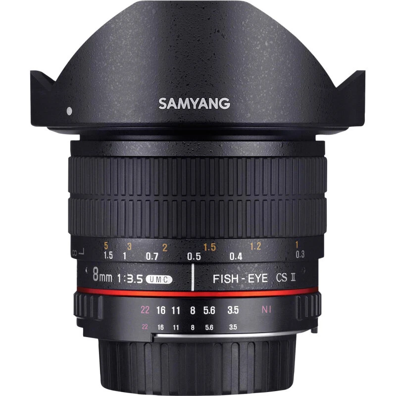 Samyang 8mm f/3.5 Fisheye II til Canon EF
