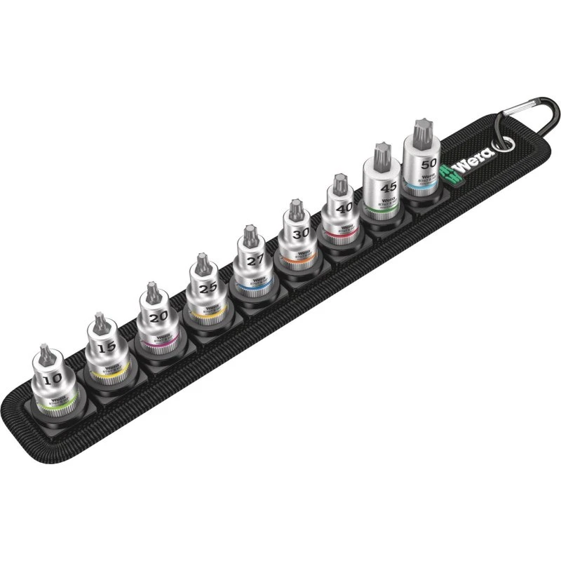 Wera Zyklop Belt B 3 Bittop Sæt - 3/8" Torx (9 dele)