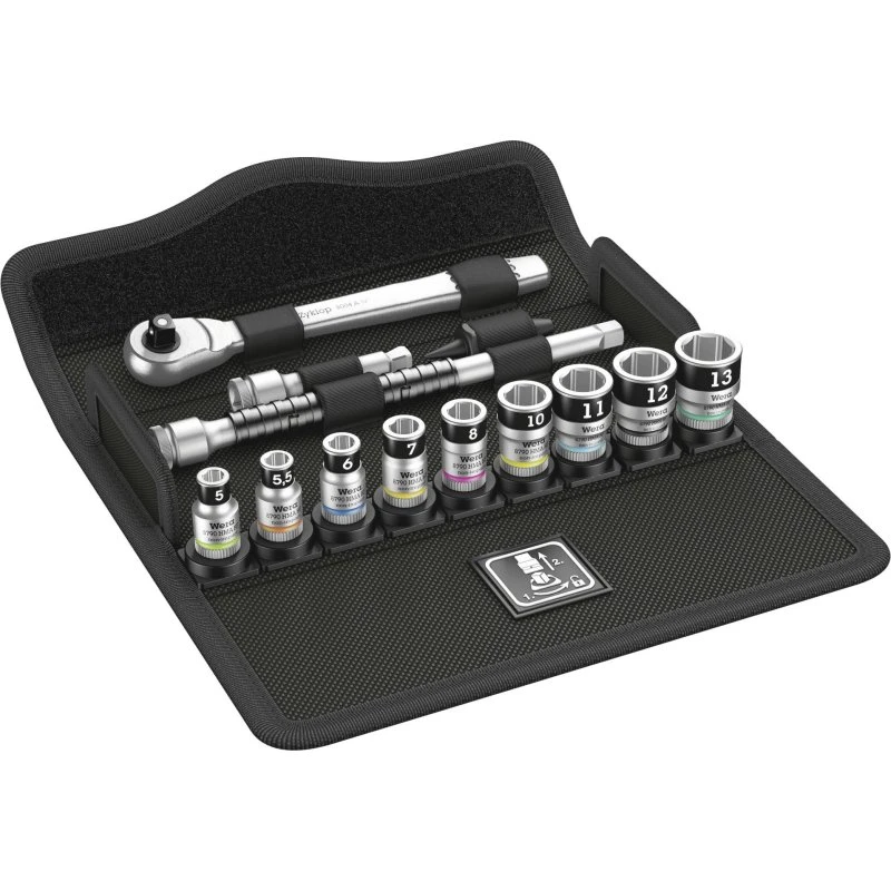 Wera Zyklop-Metal 8100 SA 12 Skraldesæt 13 dele 5-13mm