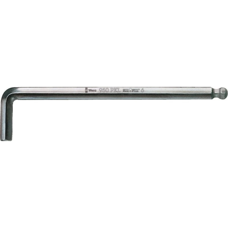 Wera 950 PKL Unbrakonøgle 10x219mm med kugle og Hex-Plus