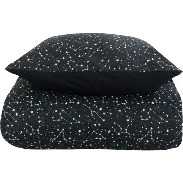 Borg Living Zodiac Black sengesæt 150x210 cm, 100% bomuld