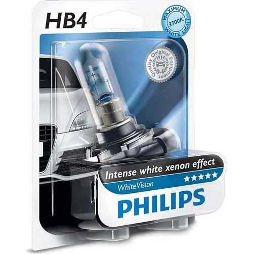 Philips WhiteVision HB4 55W 12,8V - 1 stk.