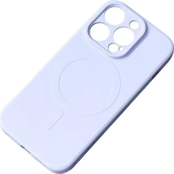 iPhone 15 Pro MagSafe Silikoneetui - Lyseblå