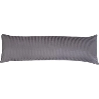 Borg Living pudebetræk 50x150 cm 100% bomuldssatin - mørkegrå