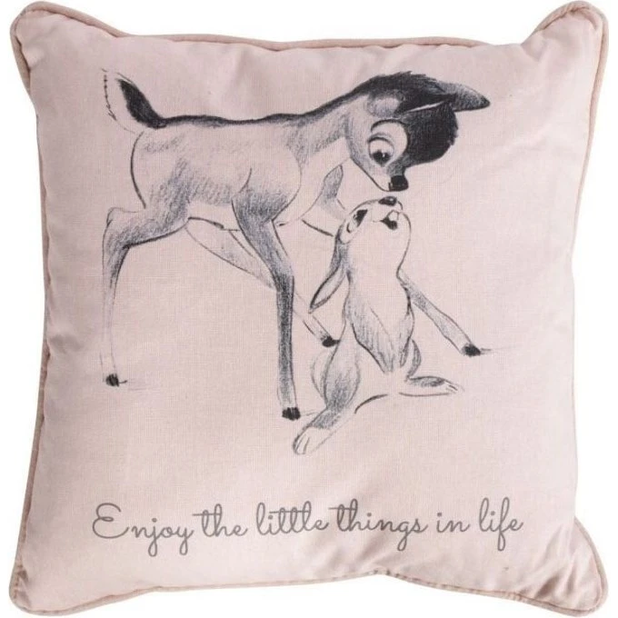 Borg Living Pyntepude 30x30 cm - Bambi & Stampe 2-i-1