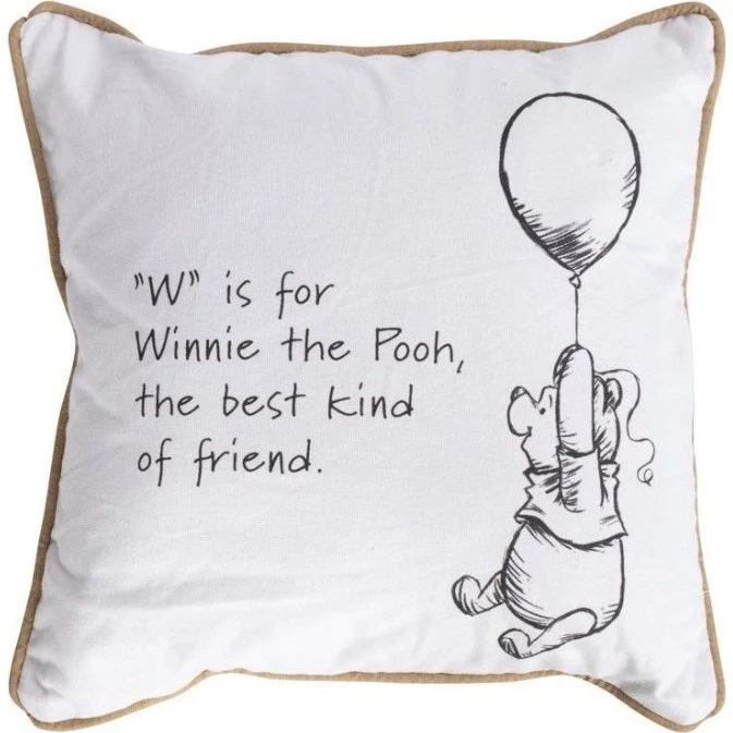 Borg Living pyntepude 30x30 cm – Winnie the Pooh, 100% bomuld
