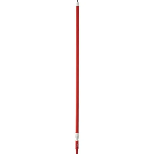 Vikan Alu. teleskopskaft m/vandgennemløb, 1600-2780 mm, Rød