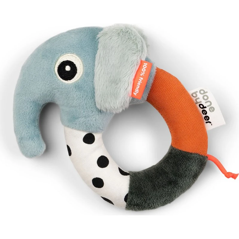 Done by Deer Elphee sanserangle, blå (13,5x13x4,5 cm)