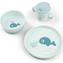 Done By Deer Foodie Wally spisesæt, blå