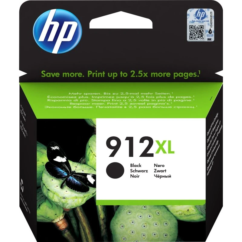 HP 912XL Sort Blækpatron - 825 sider (3YL84AE#301)