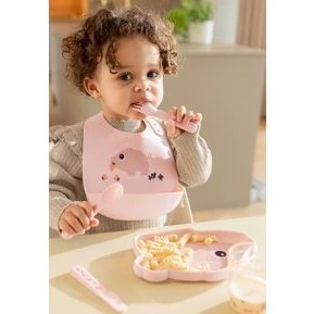 Done by Deer Stick & Stay silikonetallerken Pigee (Powder)