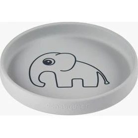 Done by Deer Elphee silikonetallerken, grå