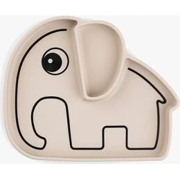 Done By Deer Elphee tallerken med sugekop, Sand