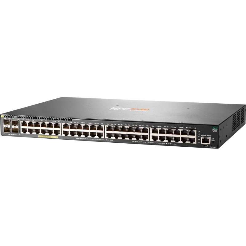 HPE Aruba 2930F 48G PoE+ 4SFP Switch (370W)