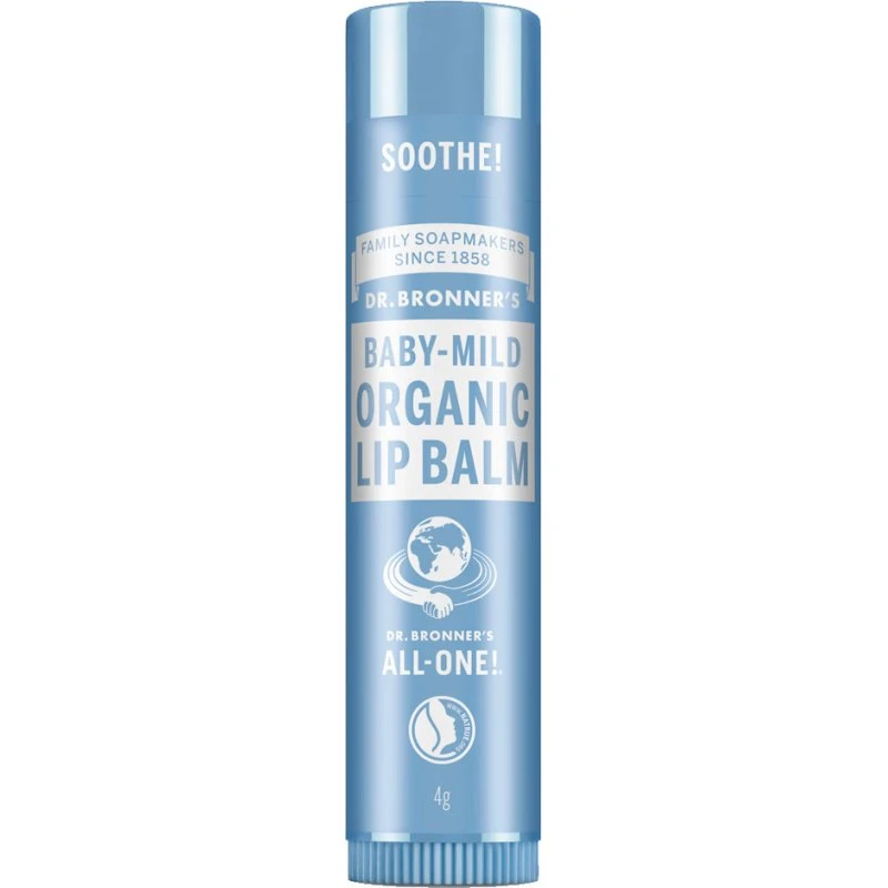 Dr. Bronner's Organic Lip Balm Baby-Mild (Unscented) 4 g