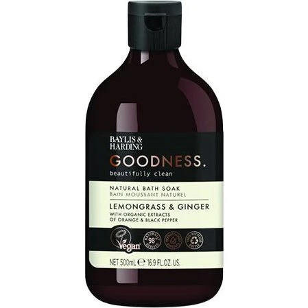 Baylis & Harding Goodness Lemongrass & Ginger Badeolie - 500 ml