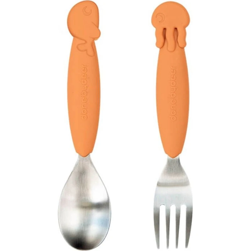 Done by Deer YummyPlus ske & gaffel Sea Friends Mustard