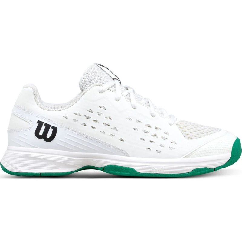 Wilson Rush Pro Jr L Tennis Sko - White/Bosphorus