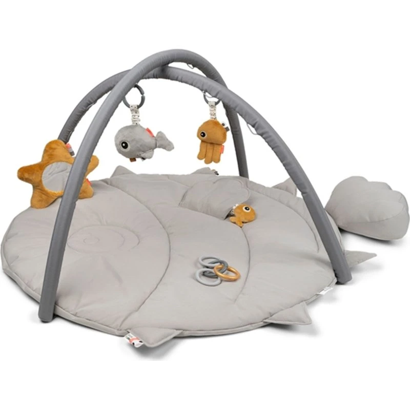 Done by Deer Aktivitetslegetæppe Sea Friends Grå