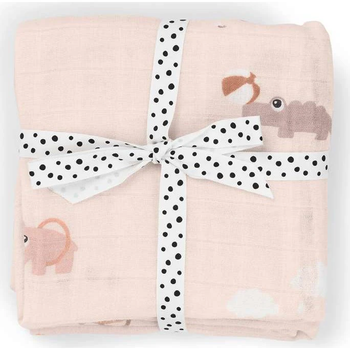 Done by Deer Playground Stofbleer 2-pak, Powder (musselin)