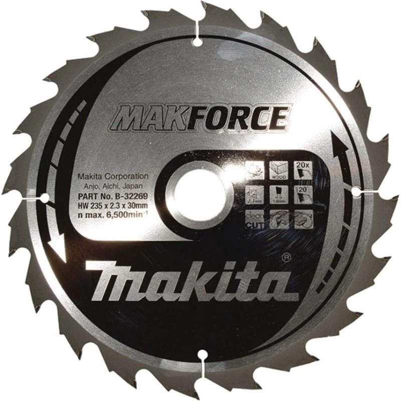 Makita MAKFORCE Rundsavsklinge 235 x 30 mm 20T