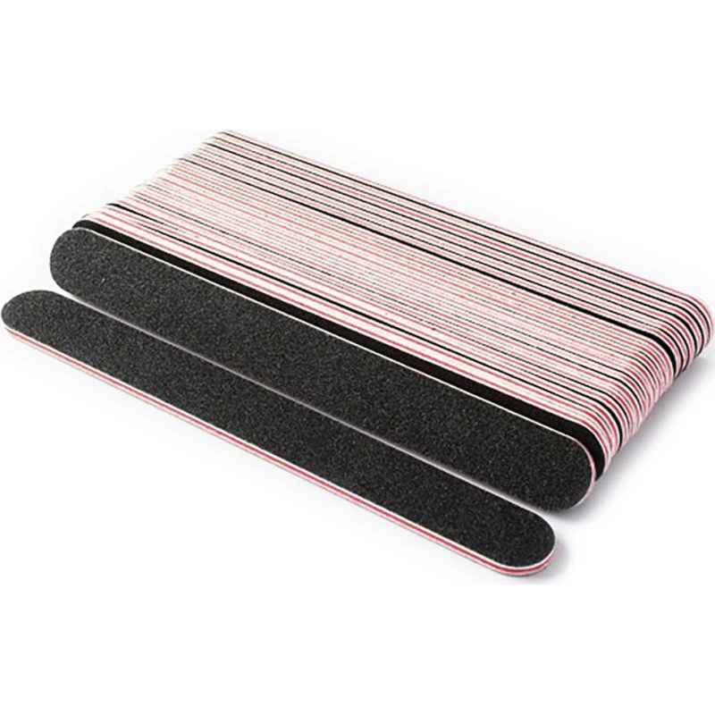 10 stk. dobbeltsidede neglefiler 100/180 - Sort