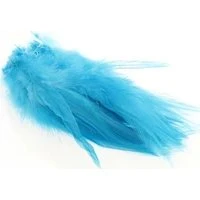 The Fly Co. Strung Rooster Saddle Long - Silver Doctor Blue