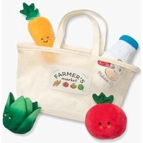 Melissa & Doug Legemad i plys - Farmer's Market, 5 dele