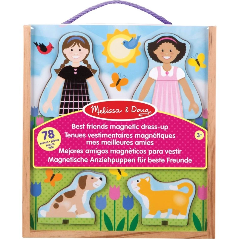 Melissa & Doug Magnetisk påklædningsdukke – Bedste Veninder