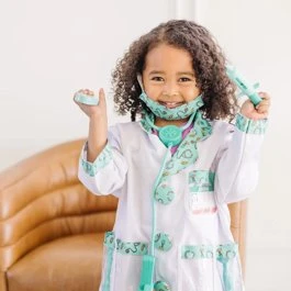 Melissa & Doug Læge kostumesæt, str. 3-6 år (stetoskop m. lyd)