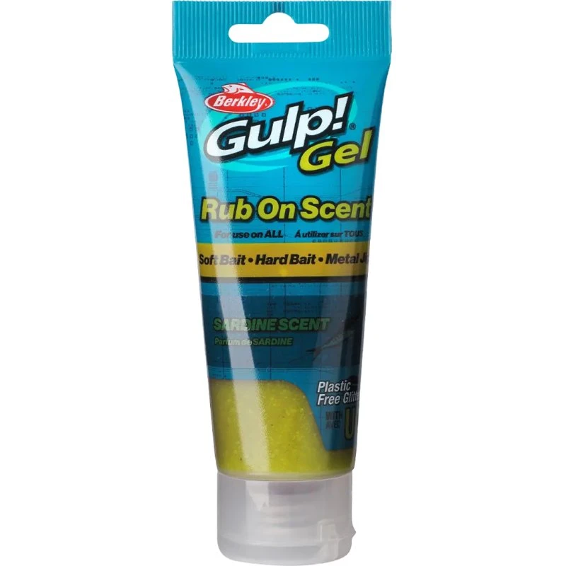 Berkley Gulp Gel Sardine Yellow Silver Flake 80ml